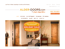 Tablet Screenshot of alder-doors.com